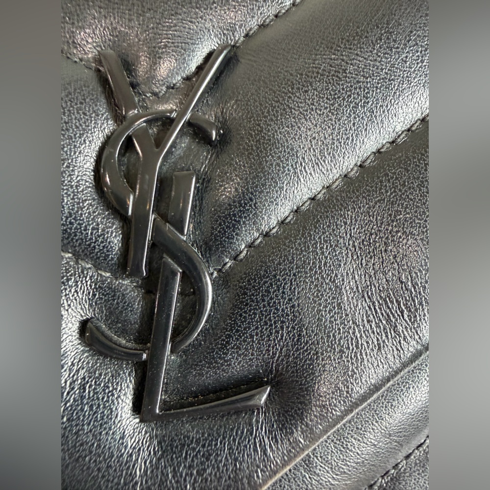 YSL Monogram Flap Lou Lou Toy Bag Black - Picture 4 of 17